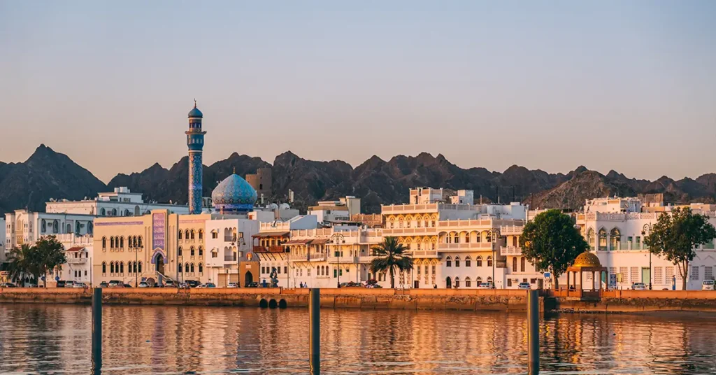Sunrise in Muscat in Oman